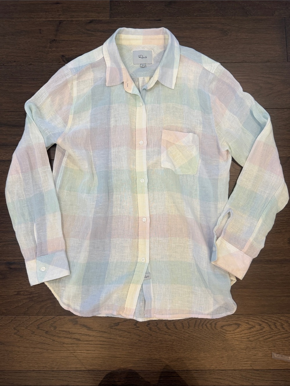 Rails Pastel Plaid Button-Down Shirt in Size XS - C69-051